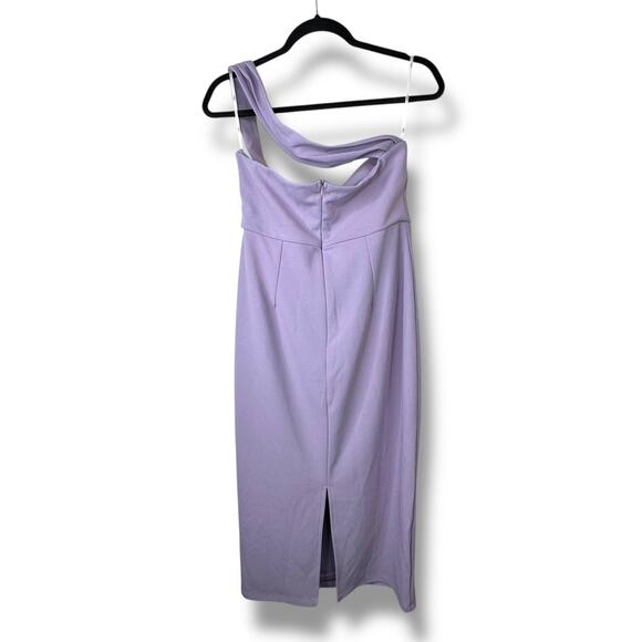 Lulus NWOT Hold Your Attention Lilac Purple One-Shoulder Sleeveless Midi Dress - Picture 8 of 10